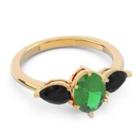 Three Stone Oval Uditi Ring