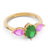 Three Stone Oval Uditi Ring