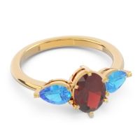 Three Stone Oval Uditi Ring