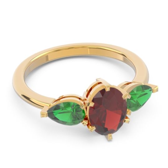 Three Stone Oval Uditi Ring