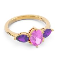 Three Stone Oval Uditi Ring