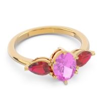 Three Stone Oval Uditi Ring