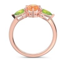 Three Stone Oval Uditi Ring