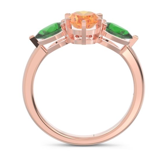 Three Stone Oval Uditi Ring