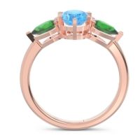 Three Stone Oval Uditi Ring