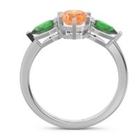 Three Stone Oval Uditi Ring