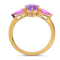 Three Stone Oval Uditi Ring