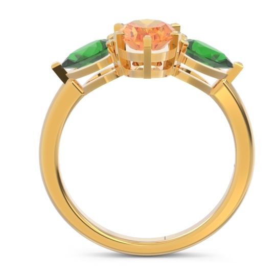 Three Stone Oval Uditi Ring