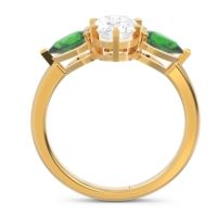 Three Stone Oval Uditi Ring