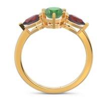 Three Stone Oval Uditi Ring