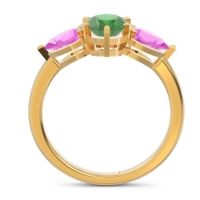 Three Stone Oval Uditi Ring