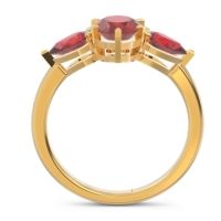 Three Stone Oval Uditi Ring