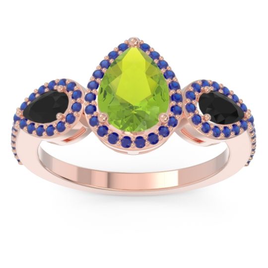 Halo Three Stone Pear Shape Varsana Ring