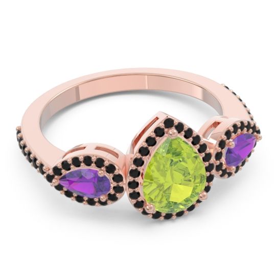 Halo Three Stone Pear Shape Varsana Ring