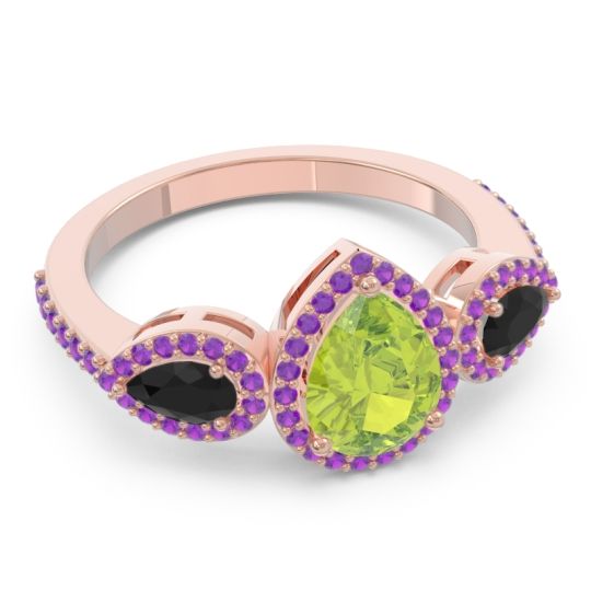Halo Three Stone Pear Shape Varsana Ring