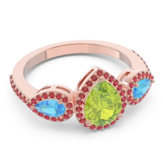 Halo Three Stone Pear Shape Varsana Ring