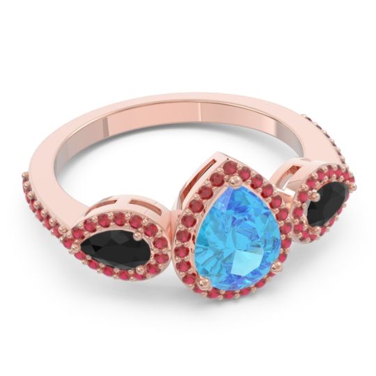 Halo Three Stone Pear Shape Varsana Ring