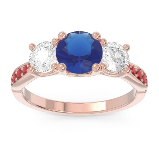 Three Stone Pave Zasti Ring
