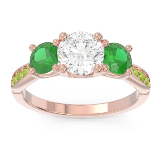 Three Stone Pave Zasti Ring