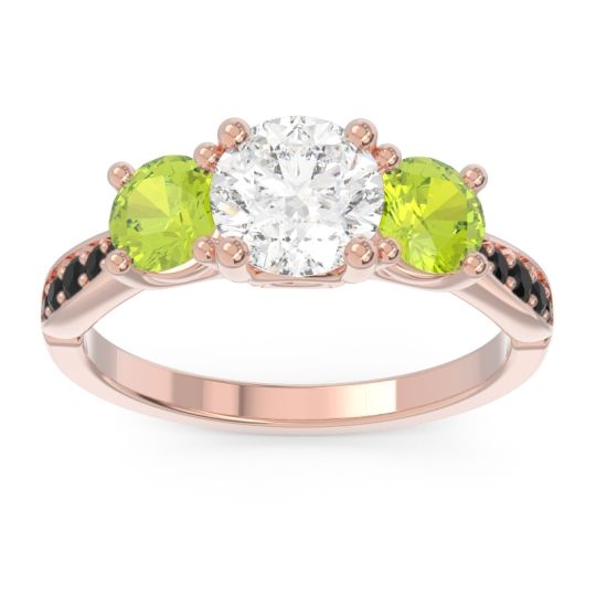 Three Stone Pave Zasti Ring