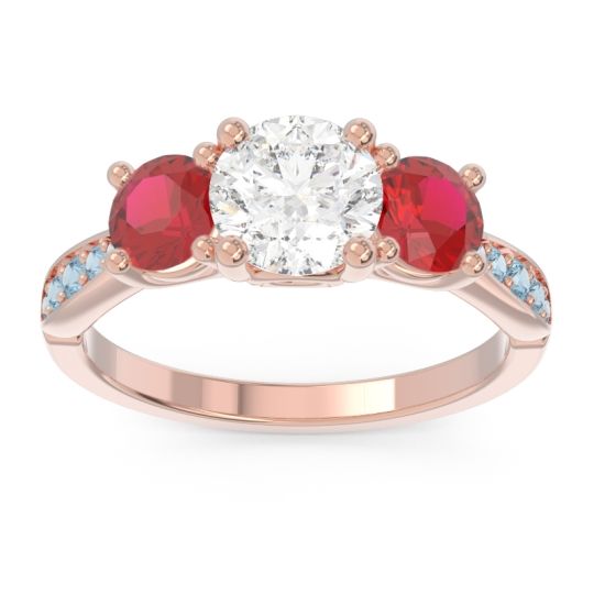 Three Stone Pave Zasti Ring