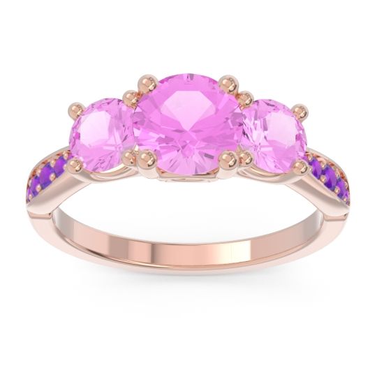 Three Stone Pave Zasti Ring