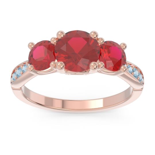 Three Stone Pave Zasti Ring