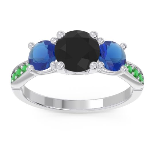 Three Stone Pave Zasti Ring