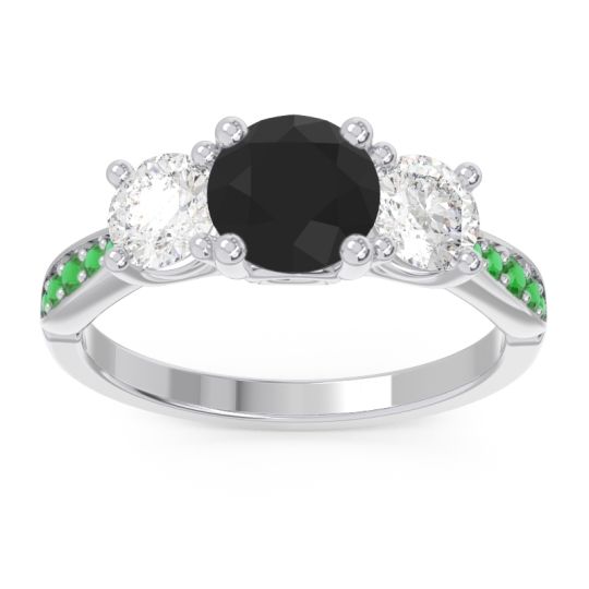 Three Stone Pave Zasti Ring