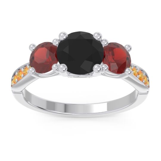 Three Stone Pave Zasti Ring