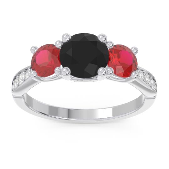 Three Stone Pave Zasti Ring
