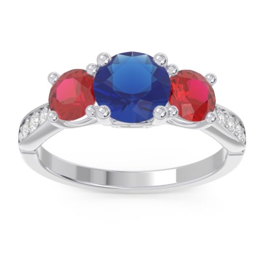 Three Stone Pave Zasti Ring