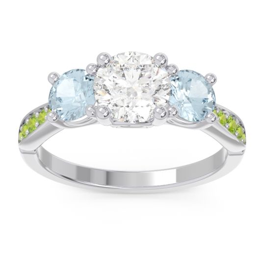 Three Stone Pave Zasti Ring