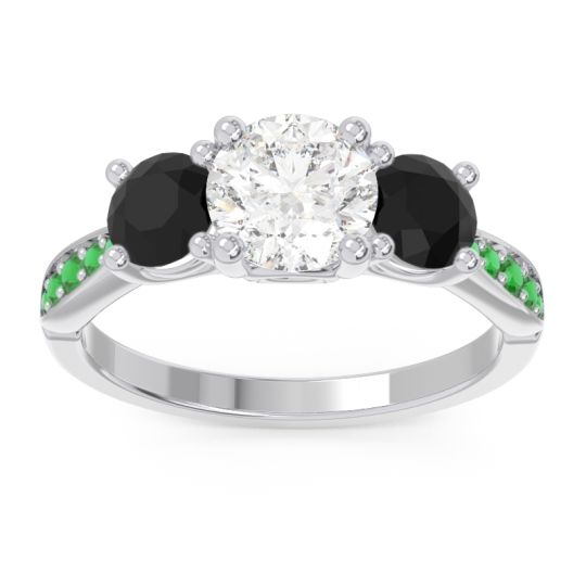Three Stone Pave Zasti Ring