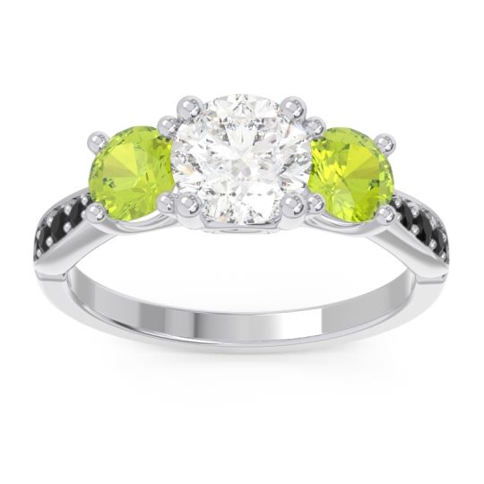 Three Stone Pave Zasti Ring