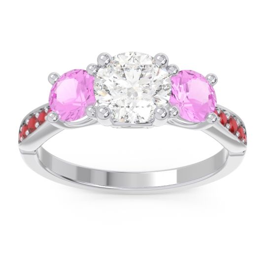 Three Stone Pave Zasti Ring