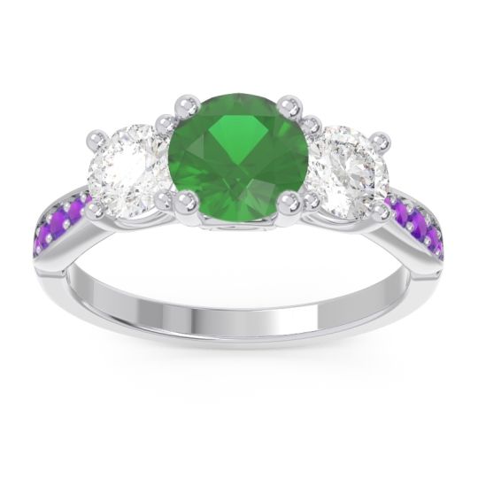 Three Stone Pave Zasti Ring