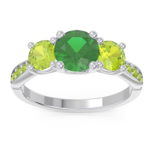Three Stone Pave Zasti Ring