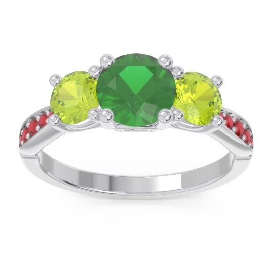 Three Stone Pave Zasti Ring