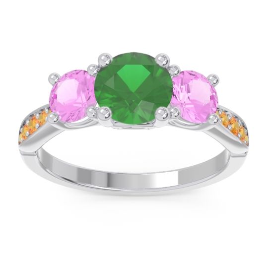 Three Stone Pave Zasti Ring