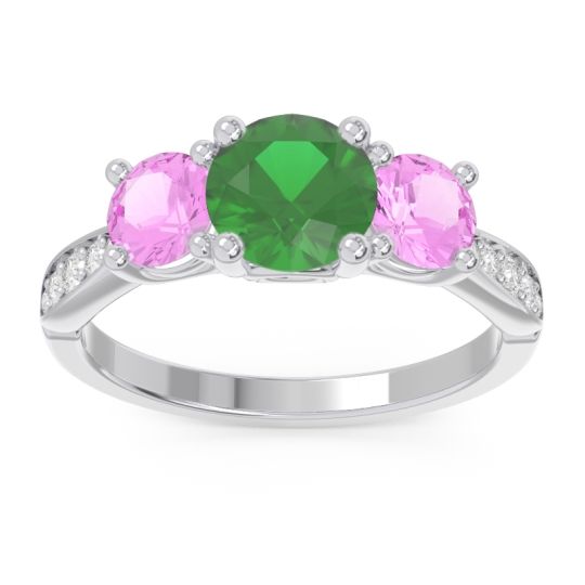 Three Stone Pave Zasti Ring