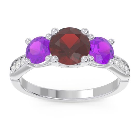Three Stone Pave Zasti Ring