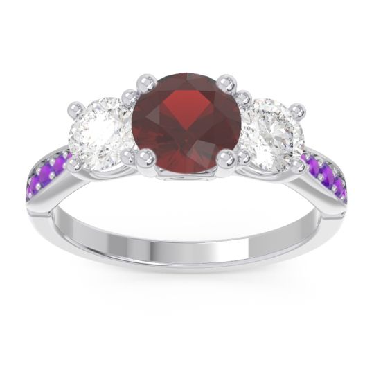 Three Stone Pave Zasti Ring