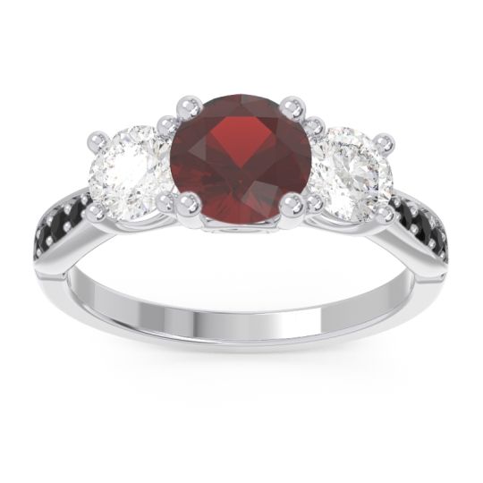 Three Stone Pave Zasti Ring
