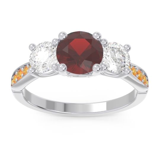 Three Stone Pave Zasti Ring