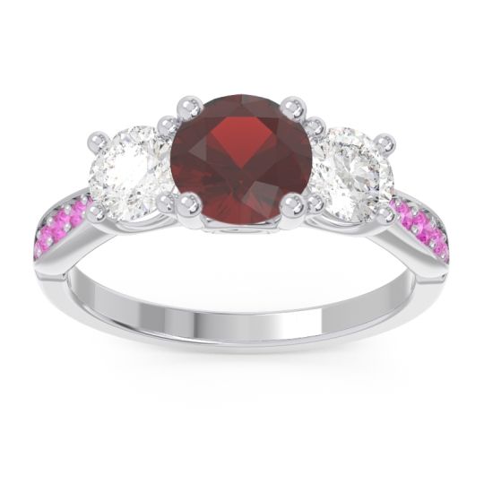 Three Stone Pave Zasti Ring