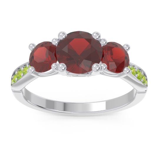 Three Stone Pave Zasti Ring