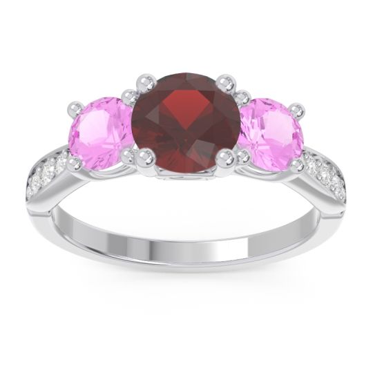 Three Stone Pave Zasti Ring