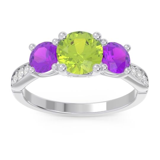 Three Stone Pave Zasti Ring