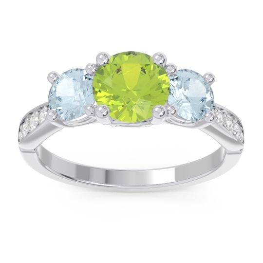 Three Stone Pave Zasti Ring